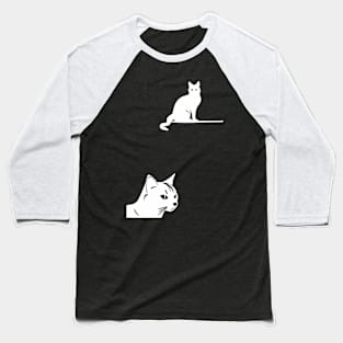 Two Cats Baseball T-Shirt